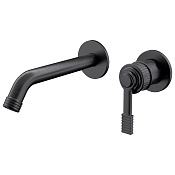 Remer Atelier Смеситель для раковины встраиваемый, внешняя часть,  цвет: cromo nero spazzolato AL15PWBCFP