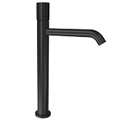 Remer Chester Смеситель для раковины, без д/к, длина излива 16,6 см, цвет: cromo nero spazzolato CEC11LXLCFP