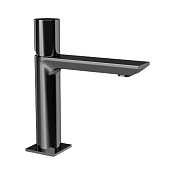 Remer Edge Смеситель для раковины, без д/к, длина излива 12 см, цвет: cromo nero spazzolato EG512CFP