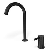 Remer Metrica Смеситель для раковины высокий на 2 отверстия, без д/к, цвет: nero spazzolato PVD MC57LGM