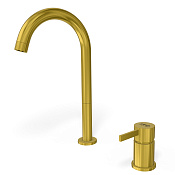 Remer Metrica Смеситель для раковины высокий на 2 отверстия, без д/к, цвет: ottone spazzolato PVD MC57LHS