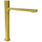 Remer Ottagono Смеситель для раковины высокий, без д/к, излив 20 см, цвет: ottone spazzolato PVD ON11LXLHS