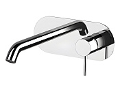Remer X Style Смеситель для раковины встраиваемый, внешняя часть, излив 18,3 см, цвет: cromo X15LWB