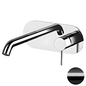 Remer X Style Смеситель для раковины встраиваемый, внешняя часть,  цвет: cromo nero spazzolato X15LWBCFP