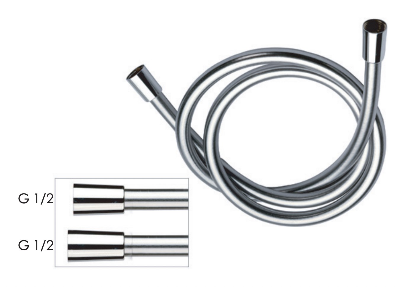 Remer Душевой шланг 150 см, ПВХ, цвет: oilbronze 332CN2G150BR