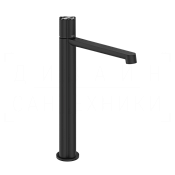 Gessi Ludovica Смеситель для раковины высокий, с донным клапаном, излив 27 см, цвет: matte black 76253#299