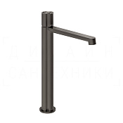 Gessi Ludovica Смеситель для раковины высокий, без д/к, излив 27 см, цвет: black metal brushed PVD 76304#707
