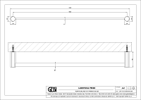Gessi Ludovica Полотенцедержатель 62,8 см, подвесной, цвет: chrome 76503#031