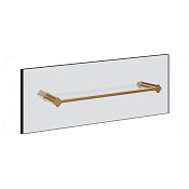Gessi Ludovica Полотенцедержатель для крепления на стекло 32,8 см, цвет: warm bronze brushed PVD 76511#726