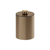 Gessi Ludovica Корзина для мусора напольная 6 л, с крышкой, цвет: coffee bronze brushed PVD 76690#761