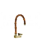 Gessi Jacqueline Смеситель для раковины, без донного клапана, излив 17,5-18,5 см, цвет: brass PVD 77001#710