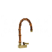 Gessi Jacqueline Смеситель для раковины, без дон. кл., излив 17,5-18,5 см, цвет: brushed brass PVD 77001#727