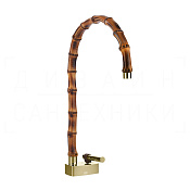 Gessi Jacqueline Смеситель для раковины, без донного клапана, излив 22,5-24 см, цвет: brass PVD 77003#710