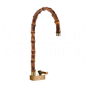 Gessi Jacqueline Смеситель для раковины, без донного клап., излив 22,5-24 см, цвет: warm bronze PVD 77003#735