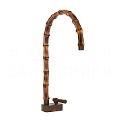 Gessi Jacqueline Смеситель для раковины, без донного клапана, излив 22,5-24 см, цвет: dark bronze 77003#845