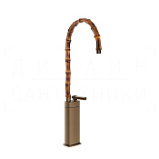 Gessi Jacqueline Смеситель для раковины высокий, без д/к, излив 42,3-45,3 см, цвет: coffee bronze 77009#761