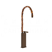 Gessi Jacqueline Смеситель для раковины высокий, без д/к, излив 42,3-45,3 см, цвет: dark bronze 77009#845