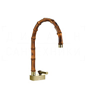 Gessi Jacqueline Смеситель для раковины, без донного клапана, излив 22,5-24 см, цвет: brass PVD 77019#710