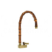 Gessi Jacqueline Смеситель для раковины, без дон. клап., излив 22,5-24 см, цвет: brushed brass PVD 77019#727
