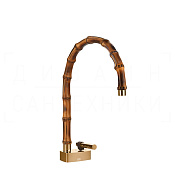 Gessi Jacqueline Смеситель для раковины, без донного клап., излив 22,5-24 см, цвет: warm bronze PVD 77019#735