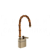 Gessi Jacqueline Смеситель для раковины высокий, без д/к, излив 19,5-21,5 см, цвет: finox nickel 77027#149