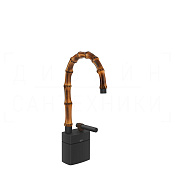 Gessi Jacqueline Смеситель для раковины высокий, без д/к, излив 19,5-21,5 см, цвет: matte black 77027#299