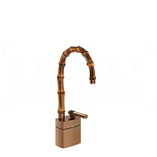 Gessi Jacqueline Смеситель для раковины высокий, без д/к, излив 19,5-21,5 см, цвет: copper brushed 77027#708