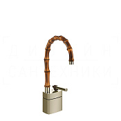 Gessi Jacqueline Смеситель для раковины высокий, без дон. кл., излив 19,5-21,5 см, цвет: nickel PVD 77027#720