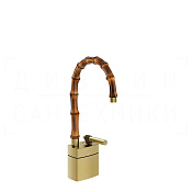 Gessi Jacqueline Смеситель для раковины высок., без д/к, излив 19,5-21,5 см, цвет: brushed brass PVD 77027#727