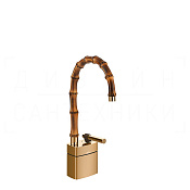 Gessi Jacqueline Смеситель для раковины высокий, без д/к, излив 19,5-21,5 см, цвет: warm bronze PVD 77027#735
