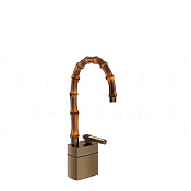 Gessi Jacqueline Смеситель для раковины высокий, без д/к, излив 19,5-21,5 см, цвет: coffee bronze 77027#761