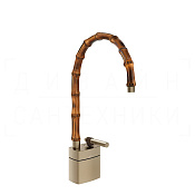 Gessi Jacqueline Смеситель для раковины высокий, без д/к, излив 22,5-25,5 см, цвет: finox nickel 77029#149