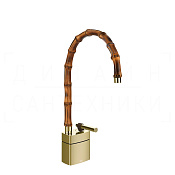 Gessi Jacqueline Смеситель для раковины высокий, без дон. кл., излив 22,5-25,5 см, цвет: brass PVD 77029#710