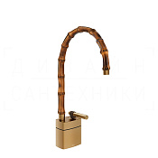 Gessi Jacqueline Смеситель для раковины высокий, без д/к, излив 22,5-25,5 см, цвет: warm bronze PVD 77029#726