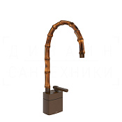 Gessi Jacqueline Смеситель для раковины высокий, без д/к, излив 22,5-25,5 см, цвет: dark bronze 77029#845