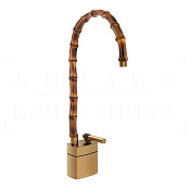 Gessi Jacqueline Смеситель для раковины высокий, без д/к, излив 31,3-34,3 см, цвет: warm bronze PVD 77033#726