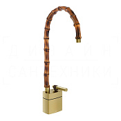 Gessi Jacqueline Смеситель для раковины высок., без д/к, излив 31,3-34,3 см, цвет: brushed brass PVD 77033#727