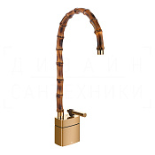 Gessi Jacqueline Смеситель для раковины высокий, без д/к, излив 31,3-34,3 см, цвет: warm bronze PVD 77033#735