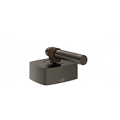Gessi Jacqueline Смеситель для раковины, без донного клапана и излива, цвет: black metal brushed PVD 77035#707