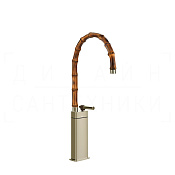 Gessi Jacqueline Смеситель для раковины высокий, без дон. кл., излив 33,5-36,5 см, цвет: nickel PVD 77037#720