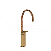 Gessi Jacqueline Смеситель для раковины высокий, без д/к, излив 33,5-36,5 см, цвет: warm bronze PVD 77037#726
