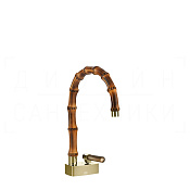 Gessi Jacqueline Смеситель для раковины, без донного клапана, излив 17,5-18,5 см, цвет: brass PVD 77201#710