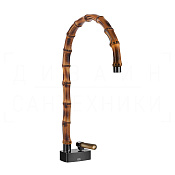 Gessi Jacqueline Смеситель для раковины, без донного клап., излив 22,5-24 см, цвет: black metal PVD 77203#706