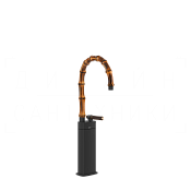 Gessi Jacqueline Смеситель для раковины высокий, без д/к, излив 30,5-32,5 см, цвет: matte black 77205#299