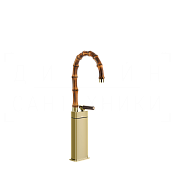 Gessi Jacqueline Смеситель для раковины высокий, без дон. кл., излив 30,5-32,5 см, цвет: brass PVD 77205#710