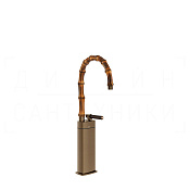 Gessi Jacqueline Смеситель для раковины высокий, без д/к, излив 30,5-32,5 см, цвет: coffee bronze 77205#761