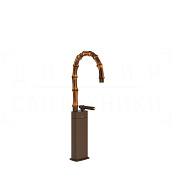 Gessi Jacqueline Смеситель для раковины высокий, без д/к, излив 30,5-32,5 см, цвет: dark bronze 77205#845