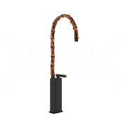 Gessi Jacqueline Смеситель для раковины высокий, без д/к, излив 42,3-45,3 см, цвет: matte black 77209#299