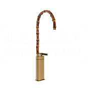 Gessi Jacqueline Смеситель для раковины высокий, без д/к, излив 42,3-45,3 см, цвет: warm bronze PVD 77209#726