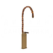 Gessi Jacqueline Смеситель для раковины высокий, без д/к, излив 42,3-45,3 см, цвет: deep bronze PVD 77209#791